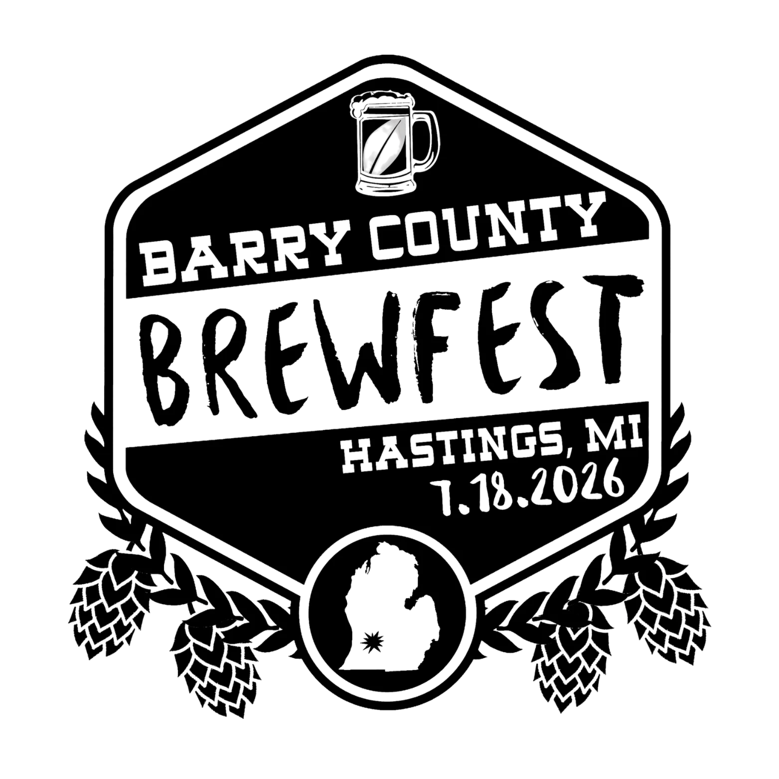 Brewfest Logo (b&w w date) (1)